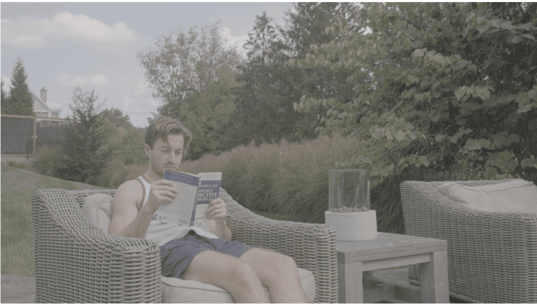 Before color correction - flat and dull footage